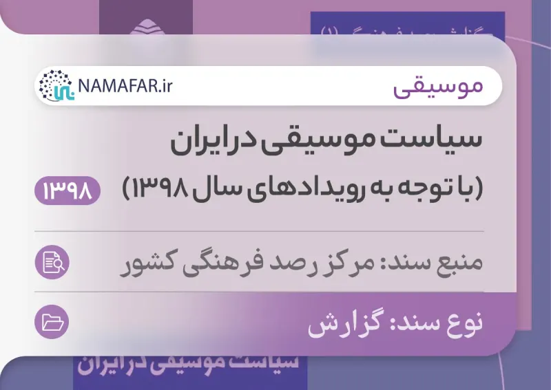 سیاست موسیقی در ایران (باتوجه به رویدادهای سال 1398)
