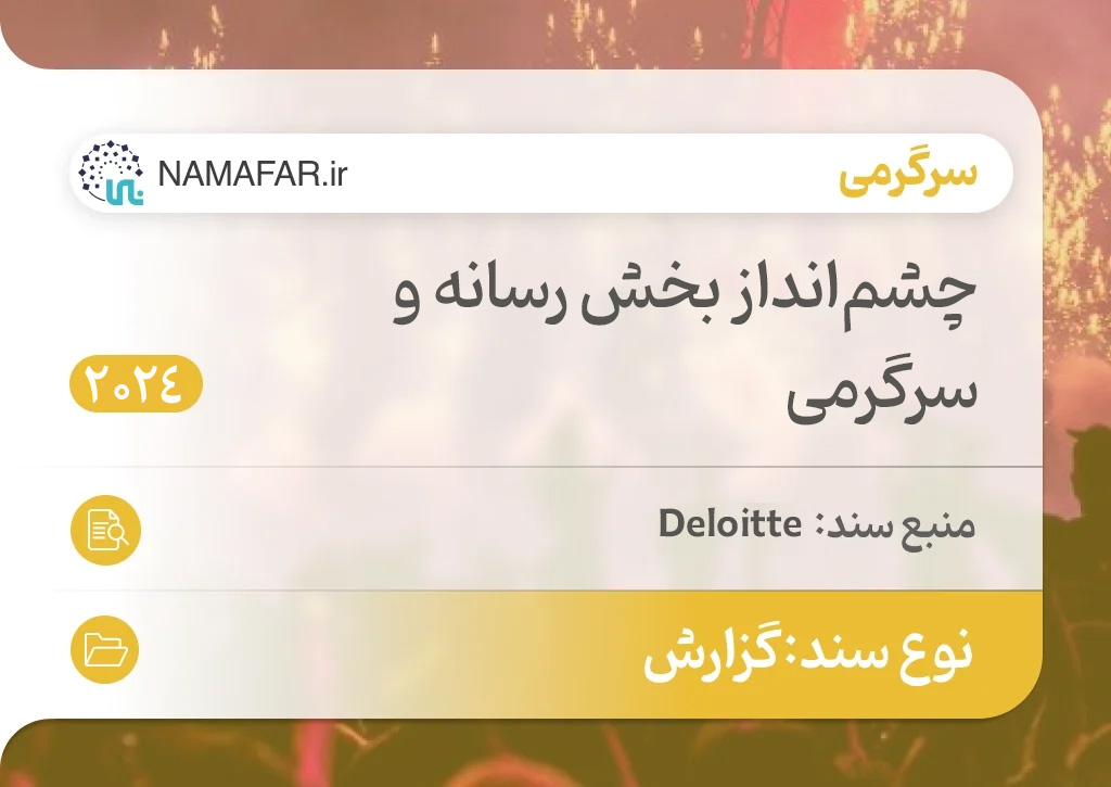 چشم‌انداز بخش رسانه و سرگرمی