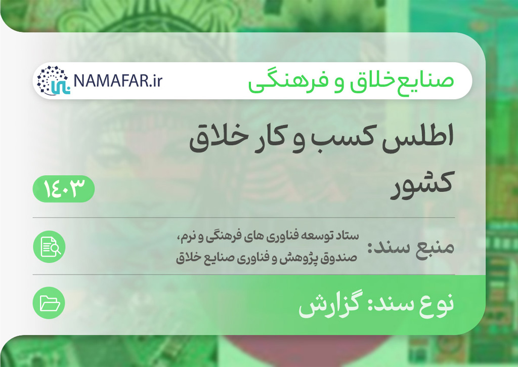 اطلس کسب و کار خلاق کشور