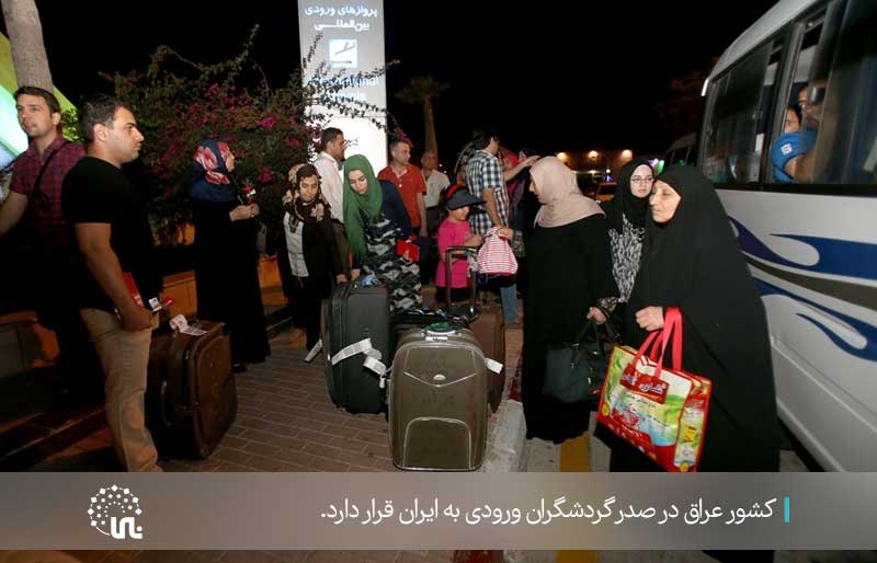 کشور عراق در صدر گردشگران ورودی به ایران 